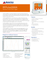 Thumbnail of document Data Sheet - RFPulse2000A Wireless Data Logger